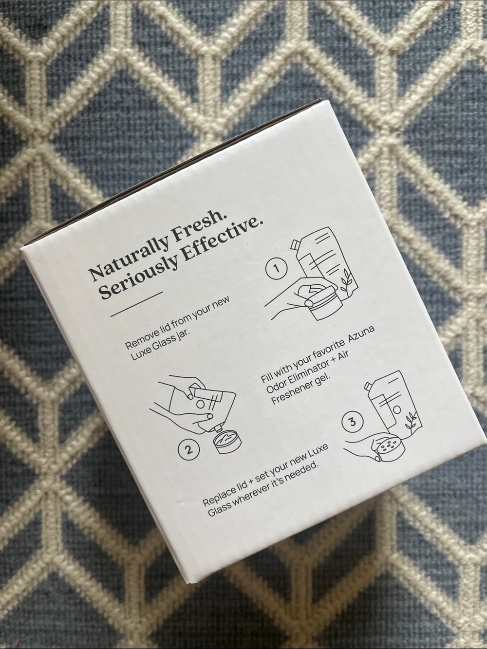 Azuna Air Freshener Refill and (2) 8 oz. Empty Luxe Glass Jars - Picture 9 of 9